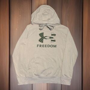 Under Armour Freedom Rival Hoodie Desert Sand Tan Military Women's Size Medium